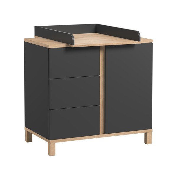 Siva komoda Vox Altitude, visina 85 cm-image-2