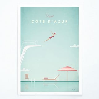 Poster Travelposter Côte d´Azur 30 x 40 cm