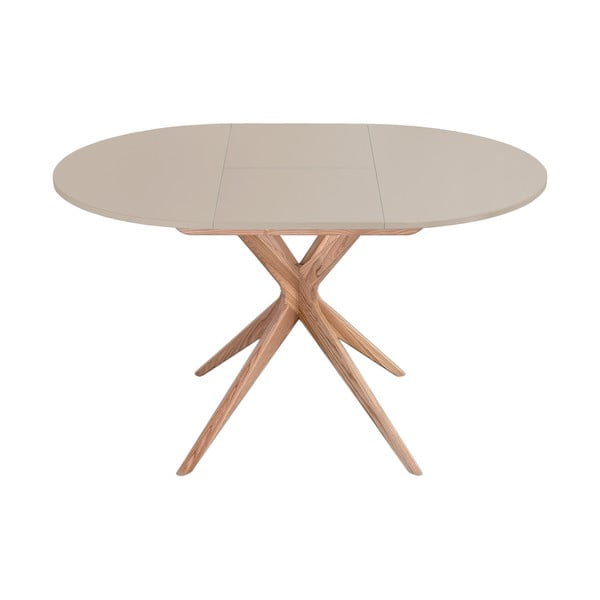 Okrugao proširiv blagovaonski stol s dodatnom pločom ø 90 cm Jubi – Ragaba-image-1