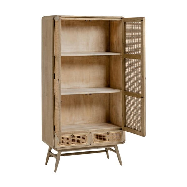 Ormar od masivne indijske lipe u prirodnoj boji 90x175 cm Nalu – Kave Home-image-4