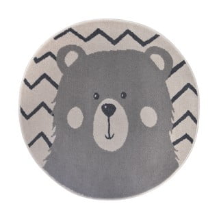 Sivi dječji tepih ø 100 cm Bear – Hanse Home