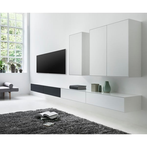 Crno-bijeli set TV stol i 2 komode Edge by Hammel - Hammel Furniture-image-1