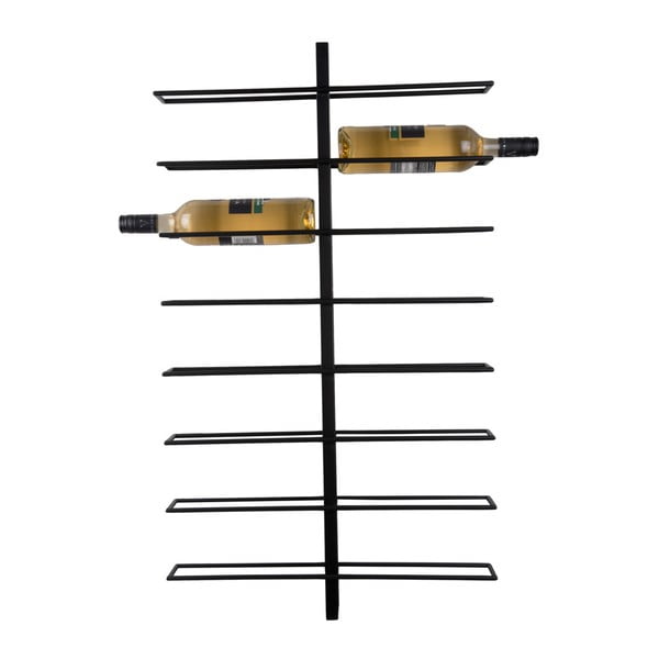 Crni zidni metalni držač za boce vina broj boca 16 kom  Dual  – PT LIVING