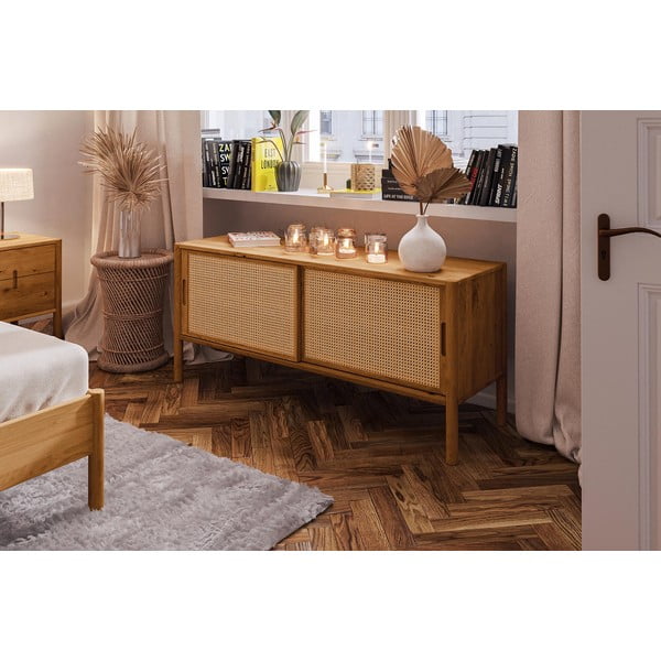 TV komoda od hrastovine 142x64 cm Pola - The Beds-image-4