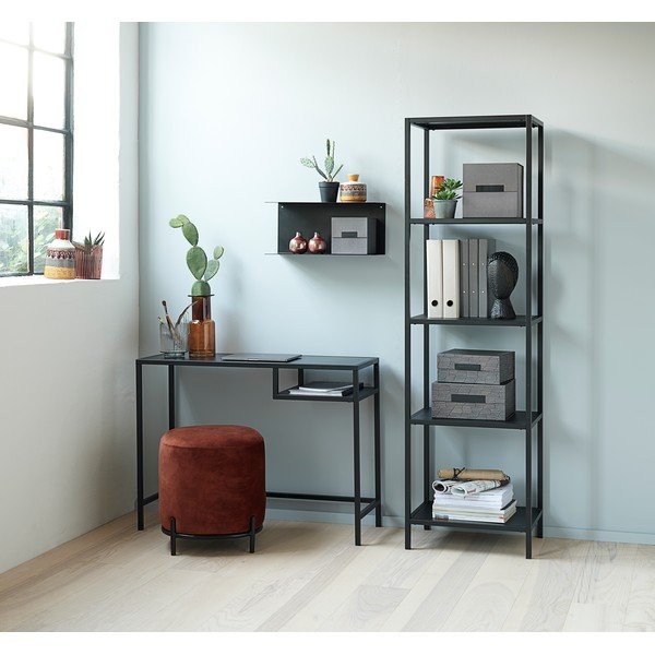 Crna željezna polica Canett Joy Adams, 23 x 50 cm-image-2