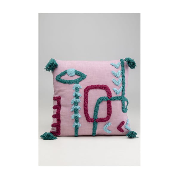 Pink dekorativni jastuk Kare dizajn Sažetak Art, 45 x 45 cm