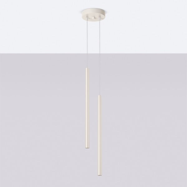 Krem viseća svjetiljka ø 15 cm Fideus – Sollux-image-2