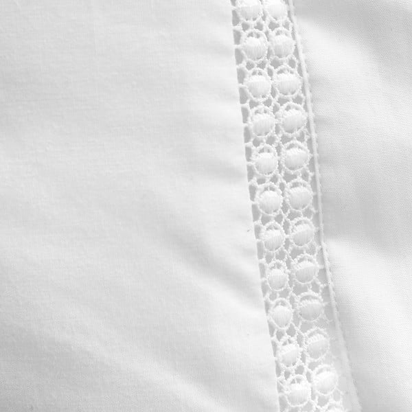 Bijela pamučna posteljina za bračni krevet 200x200 cm Oxford Lace Trim – Bianca-image-4