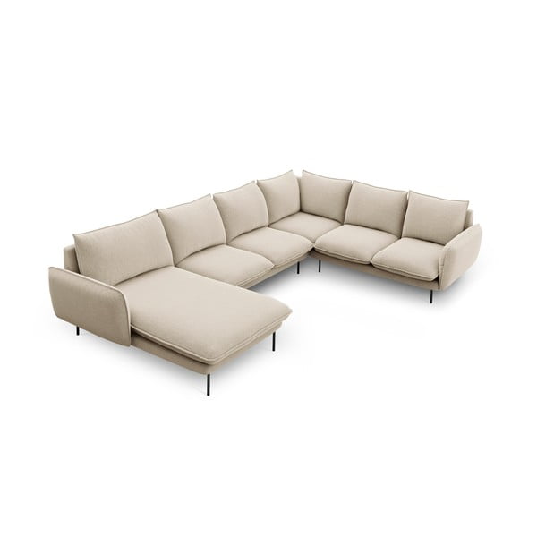 Bež kutna garnitura u obliku slova U Cosmopolitan Design Vienna, desni kut-image-2