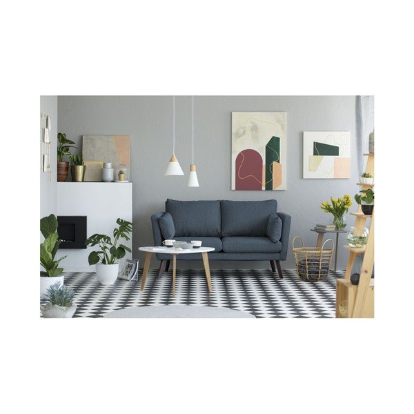 Tamnoplava garnitura za 2 sjedala Mazzini Sofas Elena-image-2