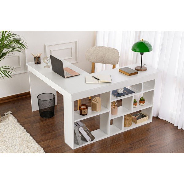 Radni stol u mat dekoru 120x130 cm Vesper – Kalune Design-image-1