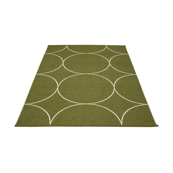 Tamno zeleni unutarnji i vanjski tepih 180x275 cm Boo Dark Olive – Pappelina