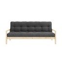 Crna/antracitno siva sklopiva sofa 205 cm Knob – Karup Design