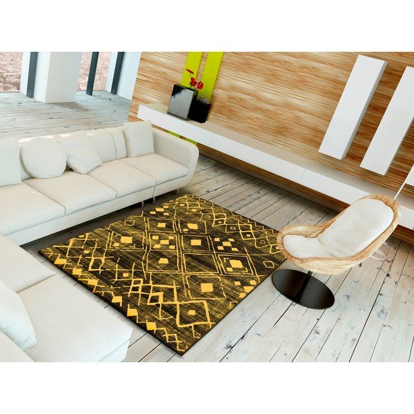 Žuti tepih Universal Neon Shine, 80 x 150 cm-image-1