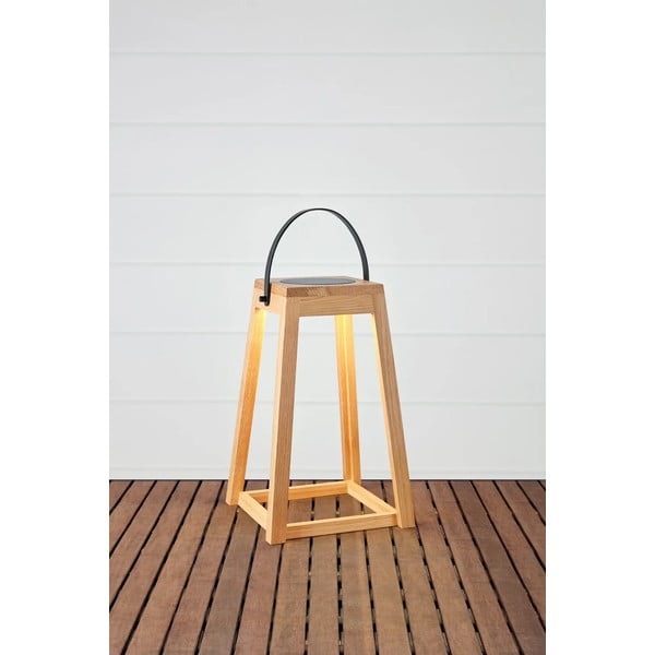 Smeđa LED lanterna sa solarnim panel/s USB za eksterijer (visina 54 cm) Nordic – Markslöjd-image-2