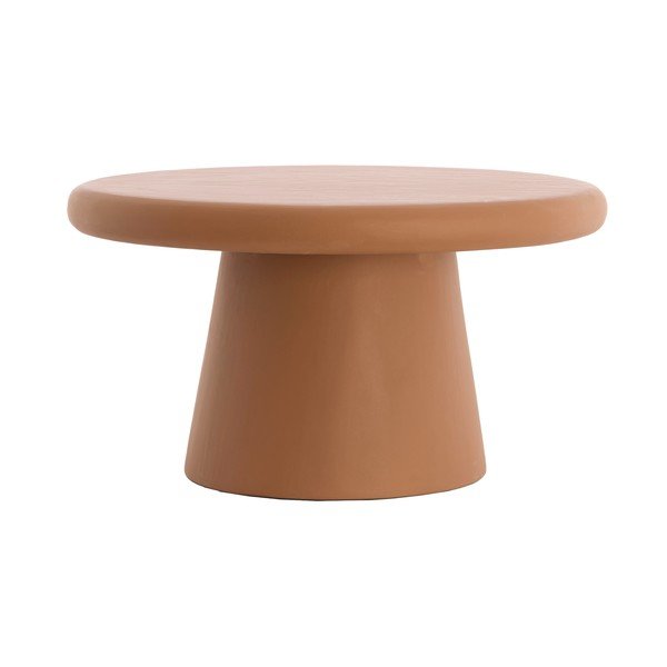 Okrugao stolić za kavu boje terakote ø 70 cm Kulona – Light & Living