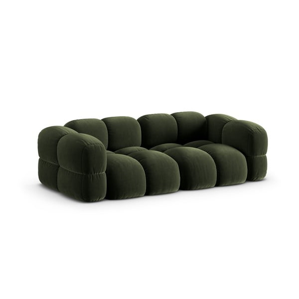 Zelena baršunasti sofa 250 cm Loretto – Cosmopolitan Design-image-2
