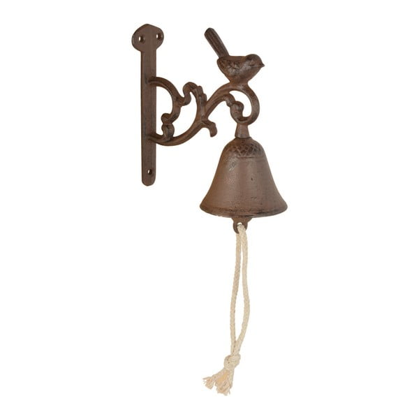 Zidno zvono od lijevanog željeza s Esschert Design Birdie motivom