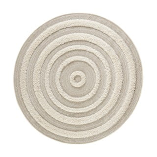 Krem tepih Mint Rugs Handira Circle, ⌀ 160 cm