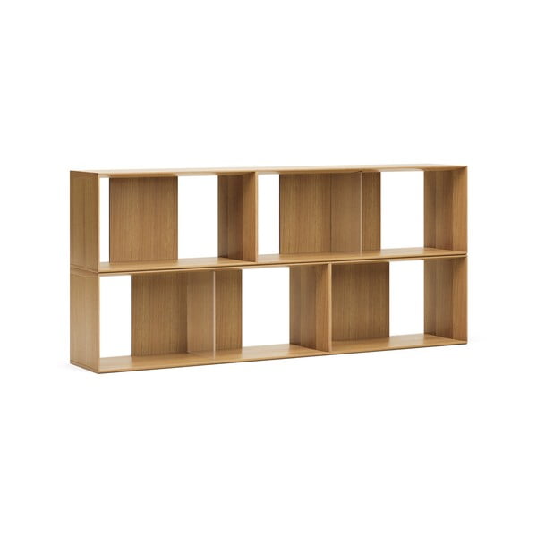 Modularni sustav polica 4 kom u dekoru hrasta u prirodnoj boji 168x76 cm Litto – Kave Home-image-2