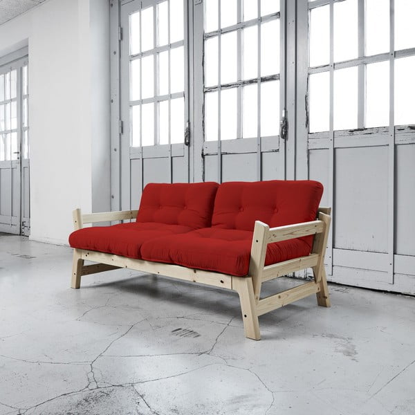 Sofa na razvlačenje Karup Step Natural / Red