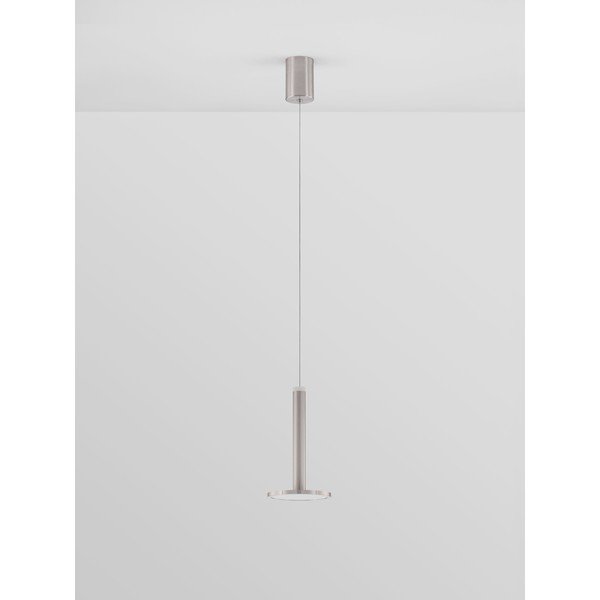 Metalna LED viseća svjetiljka u mat srebrnoj boji ø 15 cm Palencia – Nova Luce-image-2