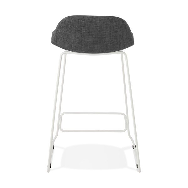 Black bar stolica s bijelim logo Kokoon Vancouver Mini, sedam visina 66 cm-image-4