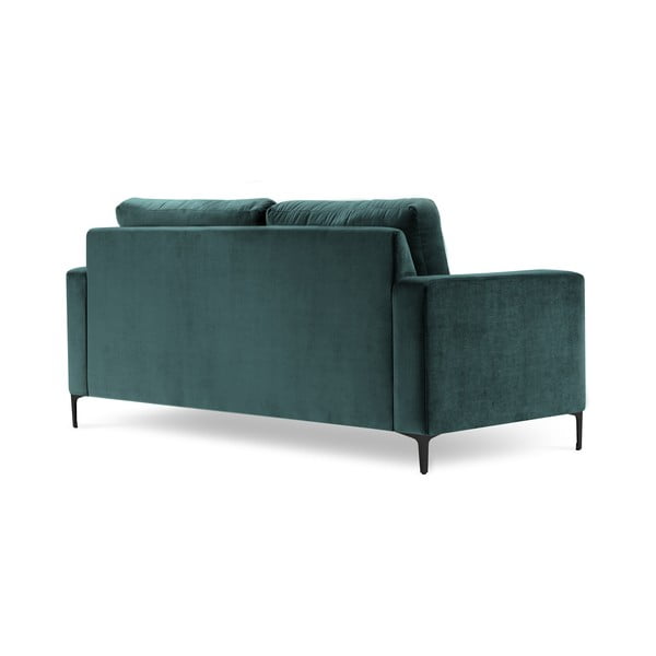 Tirkizno plava baršunasta sofa Kooko Home Harmony, 158 cm-image-3