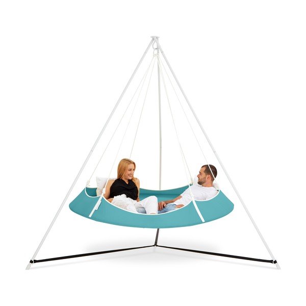 Plava vrtna ljuljačka sa postoljem - Hangout Pod-image-2