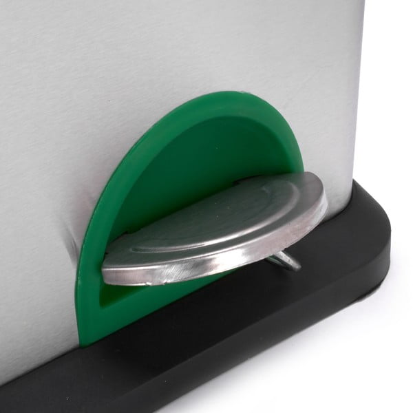 Željezna kanta za smeće 2x8 l za odvojeni otpad/s pedalom u mat srebrnoj boji   Tri Selectif – MSV-image-4