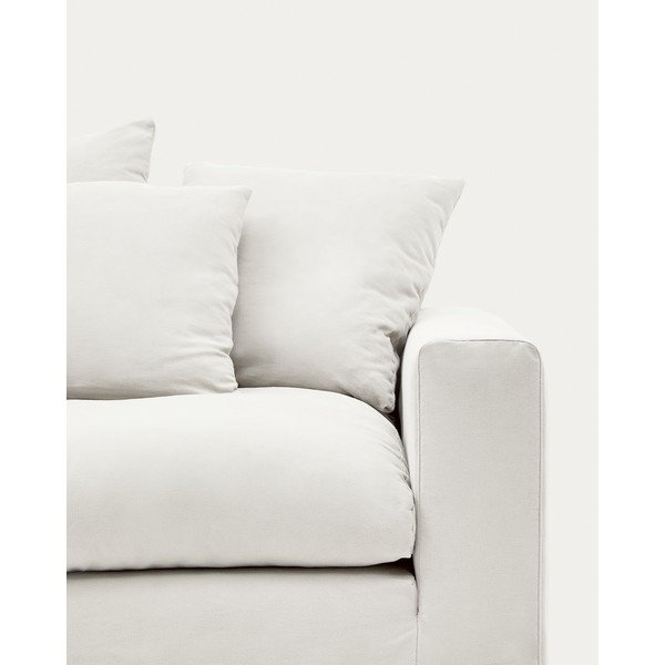 Bijela presvlaka 240 cm Nora – Kave Home-image-1