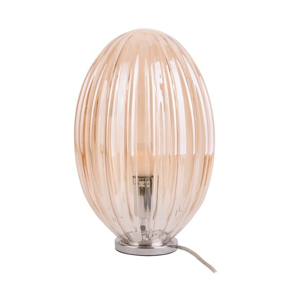 Smeđa stolna lampa Leitmotiv Smart, visina 31 cm
