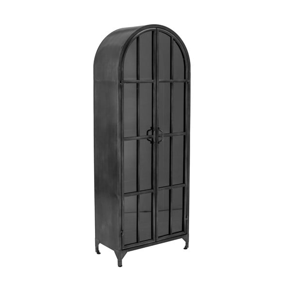 Crna metalna vitrina 56,5x152,5 cm Papole – Bloomingville-image-2