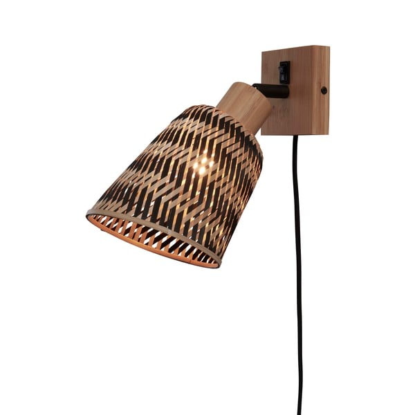 Smeđa zidna lampa ø 15 cm Java – Good&Mojo