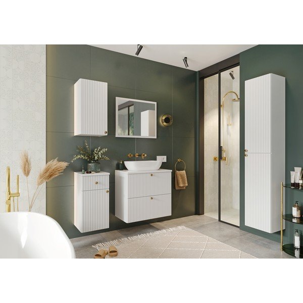Bijeli niski/zidni ormarić za ispod umivaonika 61,5x55,5 cm Asti – STOLKAR-image-1