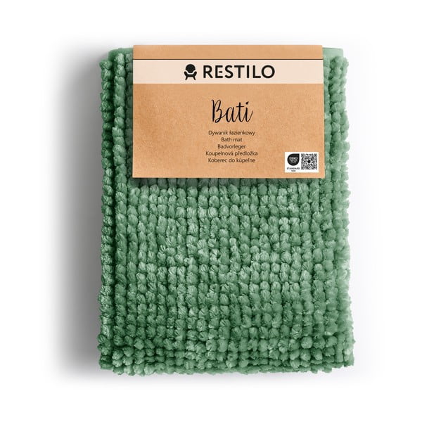 Zelena kupaonska prostirka 70x120 cm Bati – Restilo