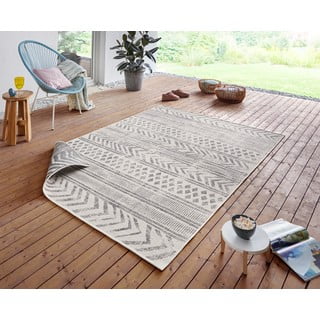 Sivo-krem vanjski tepih NORTHRUGS Biri, 160 x 230 cm