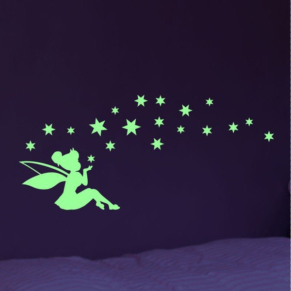 Set zidnih naljepnica Tall Fairy and Stars-image-1