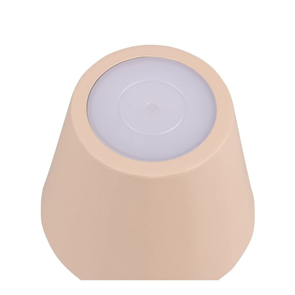 Krem LED stolna lampa s metalnim sjenilom (visina 21 cm) Diaz – Trio-image-3