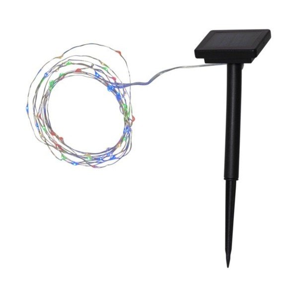 Vanjski solarni LED rasvjetni lanac s diodama u boji Star Trading DewDrop, dužina 5 m