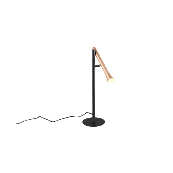 Crna/u zlatnoj boji LED stolna lampa s metalnim sjenilom (visina 53 cm) Fiato – Trio-image-3