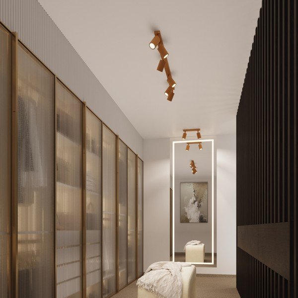 Reflektor u zlatnoj boji 6,5x30 cm Gleam – Sollux-image-2