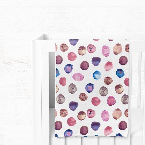 Bijela deka za bebe od muslina 75x100 cm Shells – Mijolnir-image-3