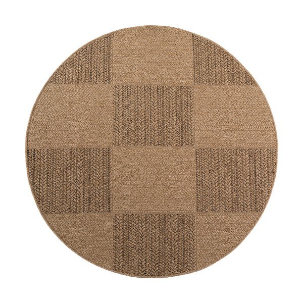 Smeđi okrugao unutarnji i vanjski tepih ø 160 cm Timber 1405 – Ayyildiz Carpets