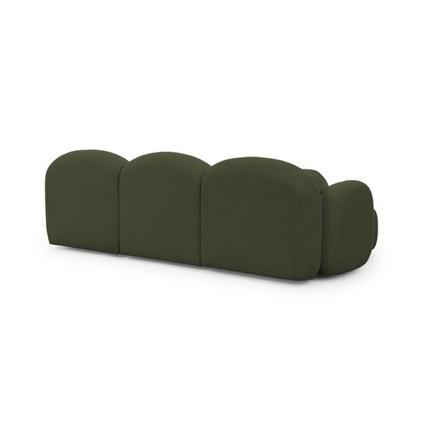 Zelena kutna garnitura od bouclé tkanine (u obliku slova "U") Orbit – Ropez-image-3