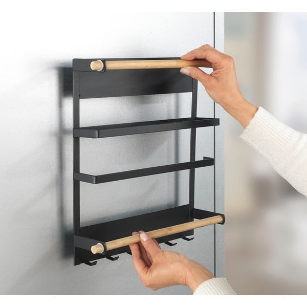 Crni zidni kuhinjski organizator Wenko Magna-image-4