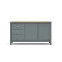 Komoda prljavo zelena od masivnog bora 150x80x40 cm Misti – Marckeric