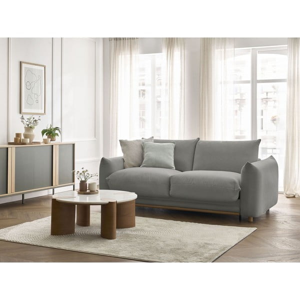 Siva sklopiva sofa 214 cm Ernest – Bobochic Paris-image-1