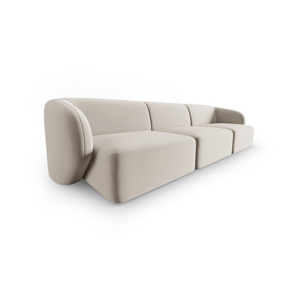 Bež baršunasti sofa 266 cm Paolo – Milo Casa-image-2