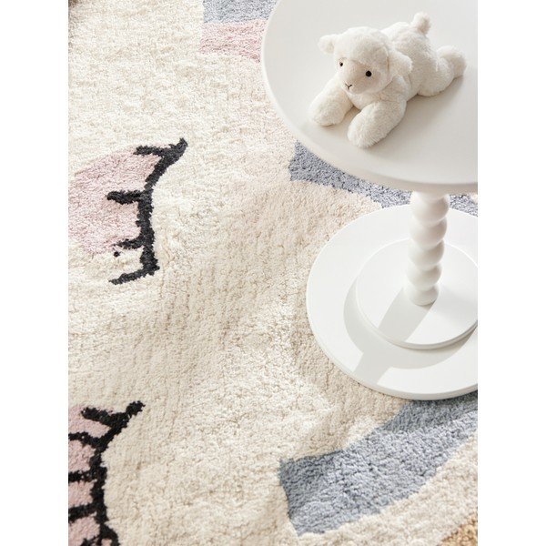 Krem periv/ručno rađen pamučan dječji tepih 140x200 cm Snuggle Nappi – Hanse Home-image-4